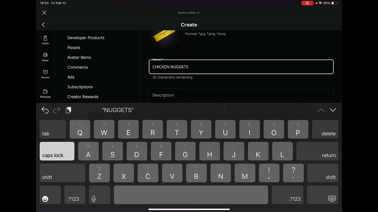 How to create a gamepass in please donate