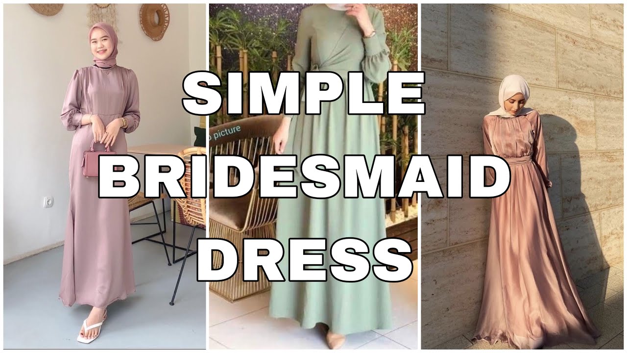 SIMPLE BRIDESMAID DRESS FOR MUSLIM FROM CELEBGRAM