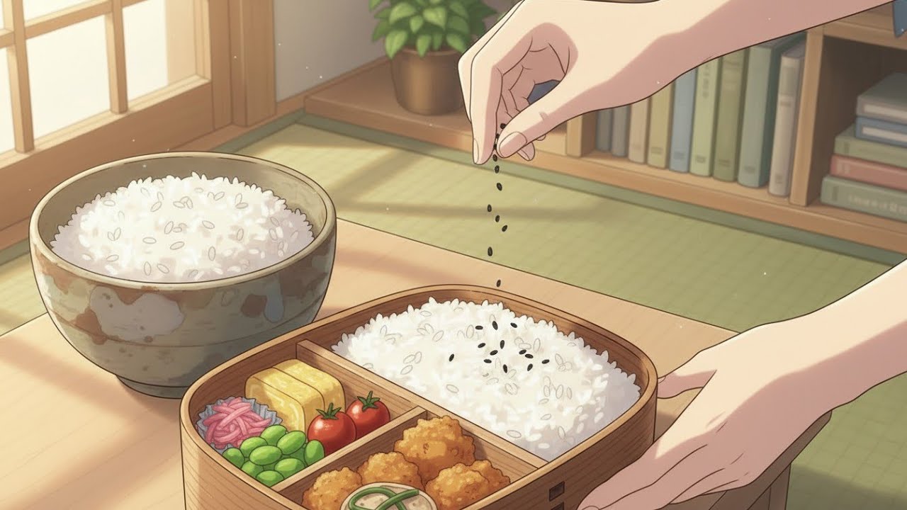 Spring Bento Preparation Before School 🍱 | Ghibli Style Japanese Girl Morning Routine