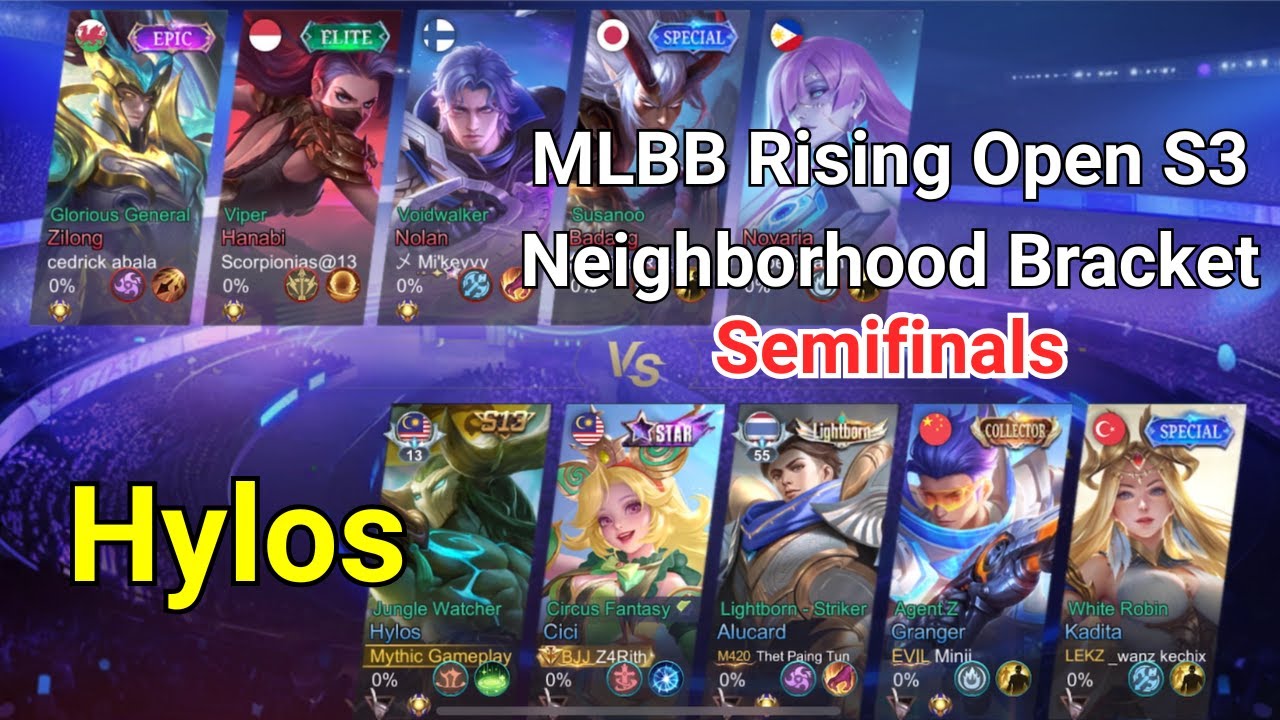 MLBB Rising Open S3 - Neighborhood Bracket - Semifinals - Hylos #MLBB #MythicGameplay