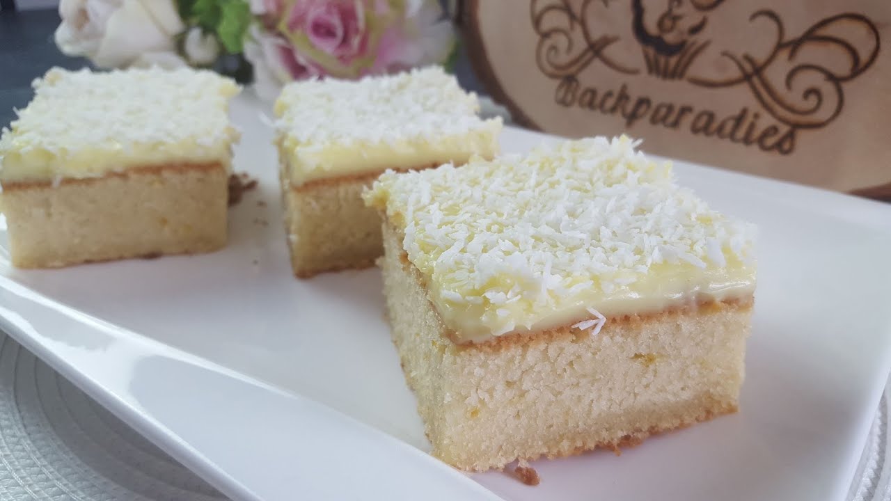 Blitz Pudding Blechkuchen ♥ P&S Backparadies