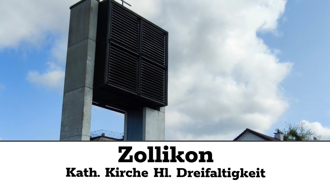 (CH - ZH) Zollikon: Glocken der Kath. Kirche Hl. Dreifaltigkeit, Vollgeläute (Tonaufnahme)