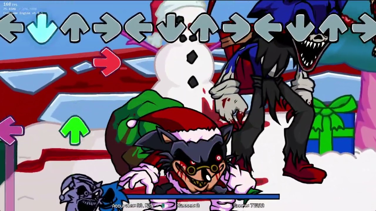 Slaybells (EXE Mix) Gameplay - Vs Sonic.EXE Definitive Experience