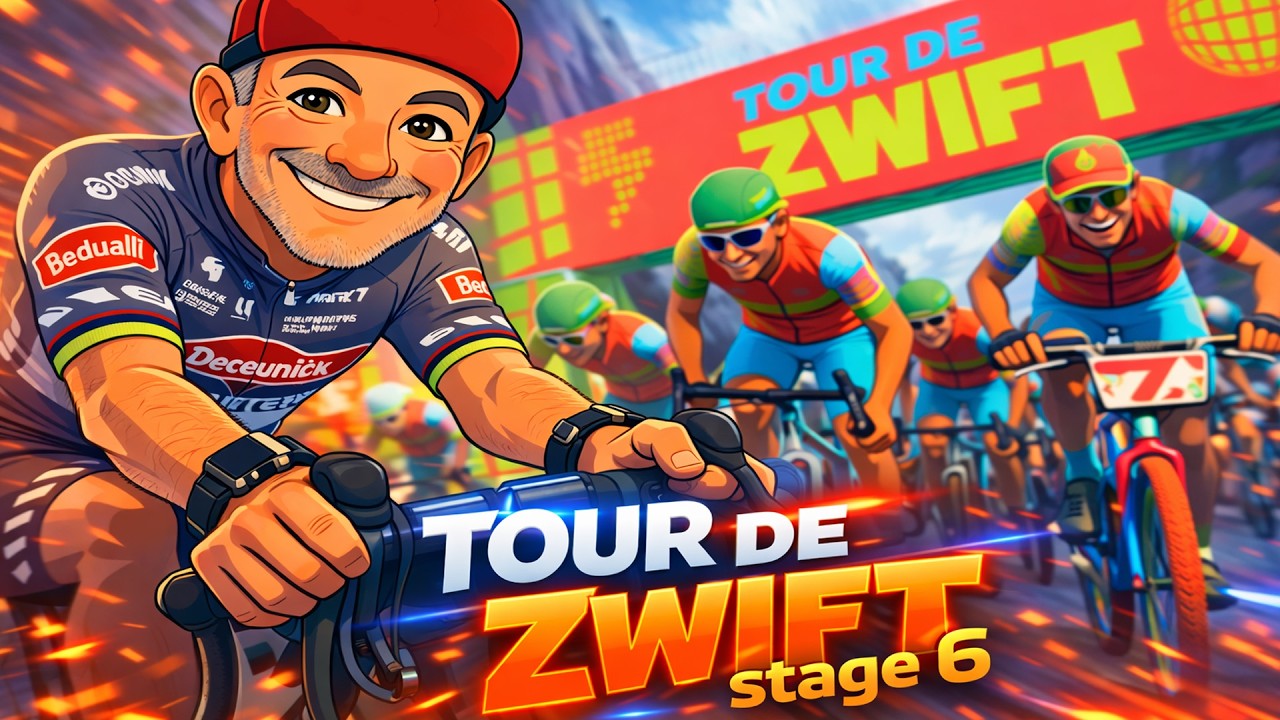 Ścigamy się na Zwifcie -Tour de Zwift stage 6