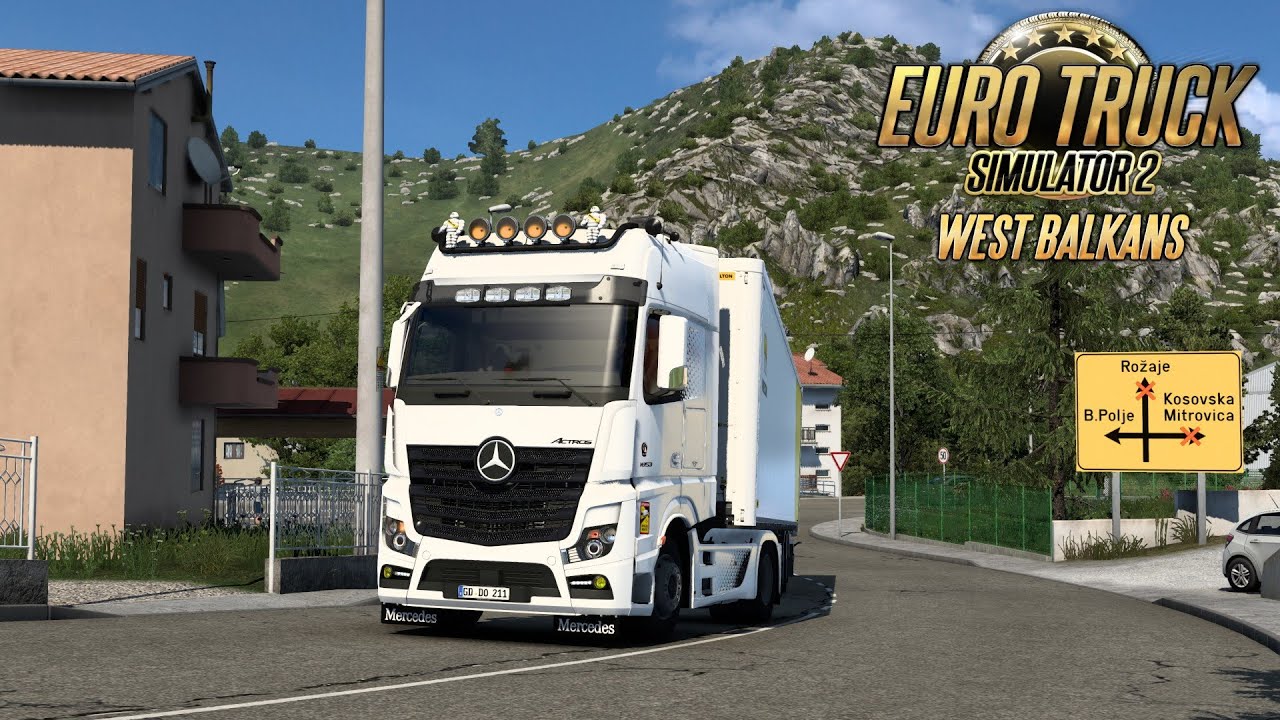 Auf Bergstraßen in den Kosovo! / Eurotrucksimulator 2 / West Balkans DLC / 1.48.5 / Deutsch