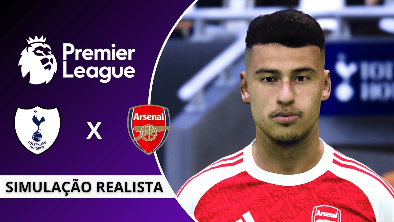 Tottenham vs Arsenal | Premier League - Rodada 27 | PES 2026 GOGOZPATCH.