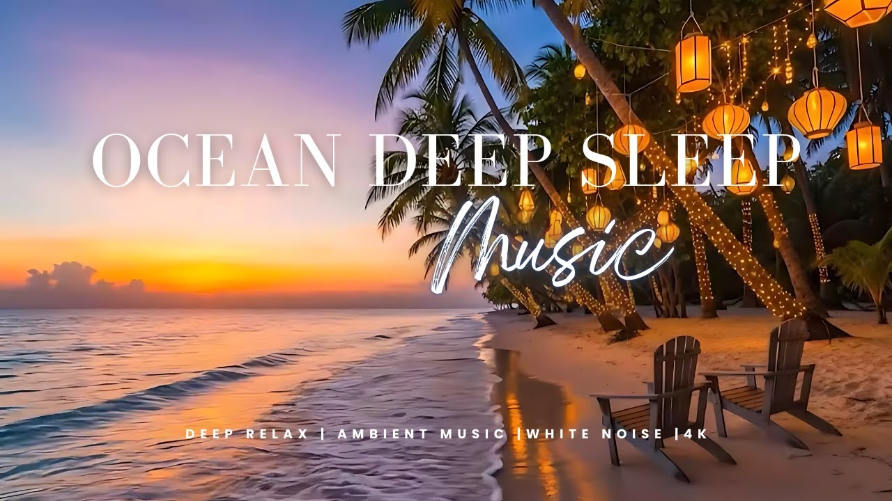 Ocean Waves Ambience for Peaceful Sleep | 3 Hours Sea Beach Sounds 4K