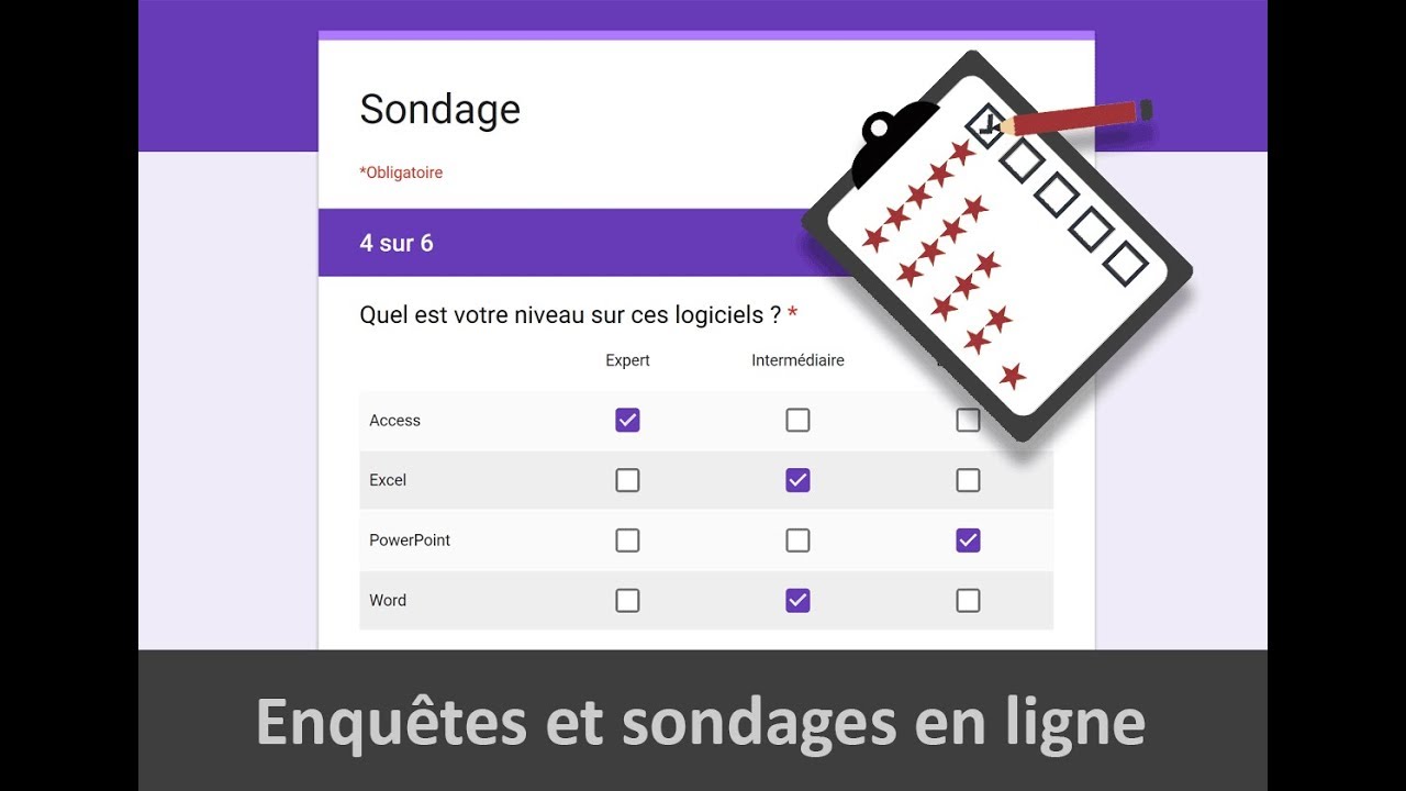Sondages et enquêtes en ligne avec Google Forms