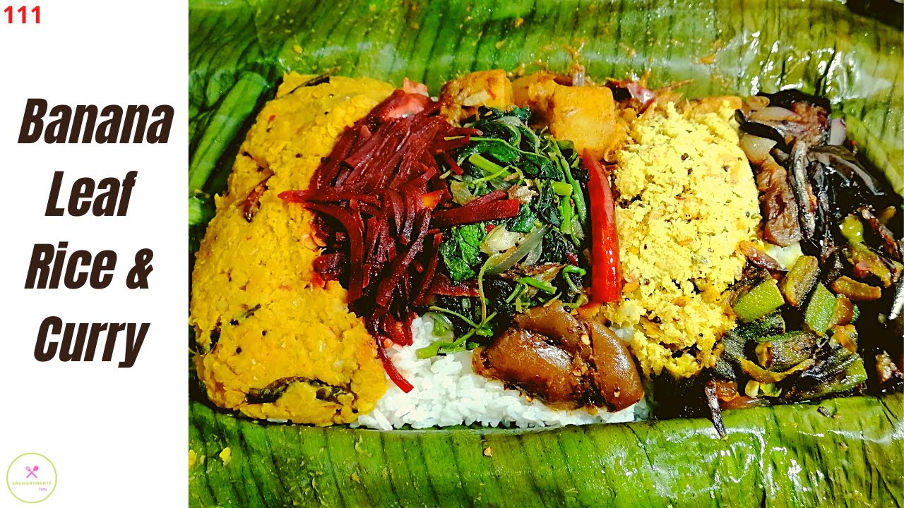 Sri Lankan Banana Leaf Rice & Curry | Authentic Sri Lankan Rice & Curry Meal #srilankanrajabojun
