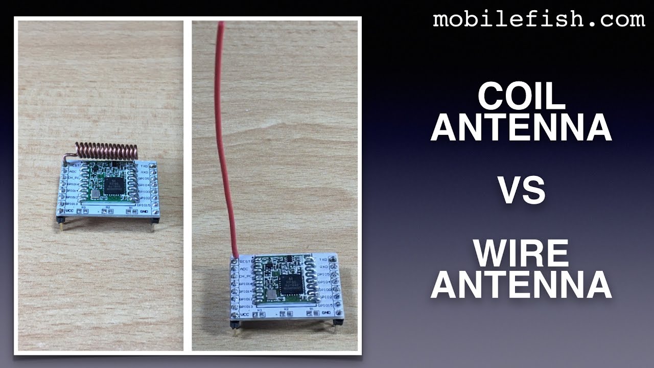 Create a LoRa node, part 6: Coil antenna vs wire antenna