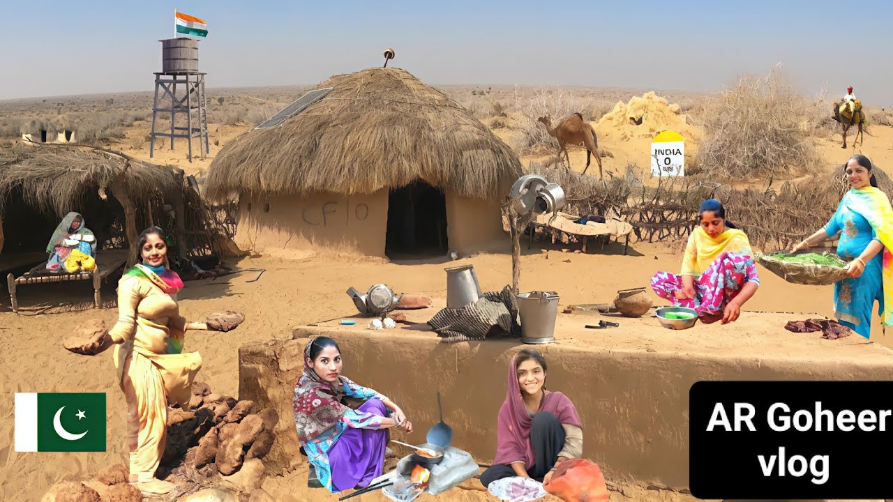 Rajasthan Desert Muslim  Border Village Life