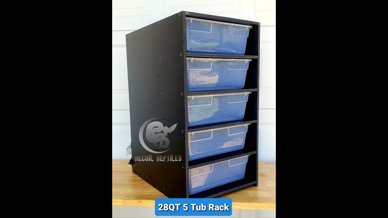 Recoil Reptiles Racks And Enclosures 5Tub Rack Assembly