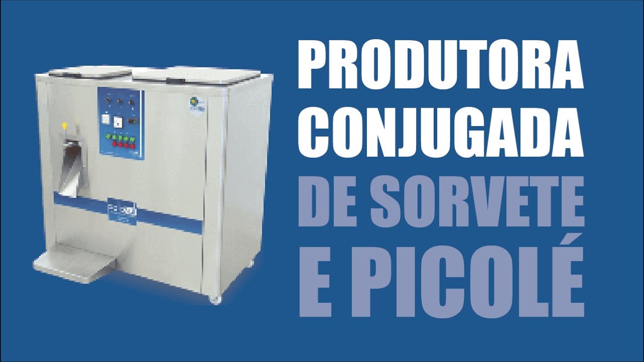 Produtora Conjugada de Sorvete e Picolé - Polo Sul Máquinas para Sorvetes