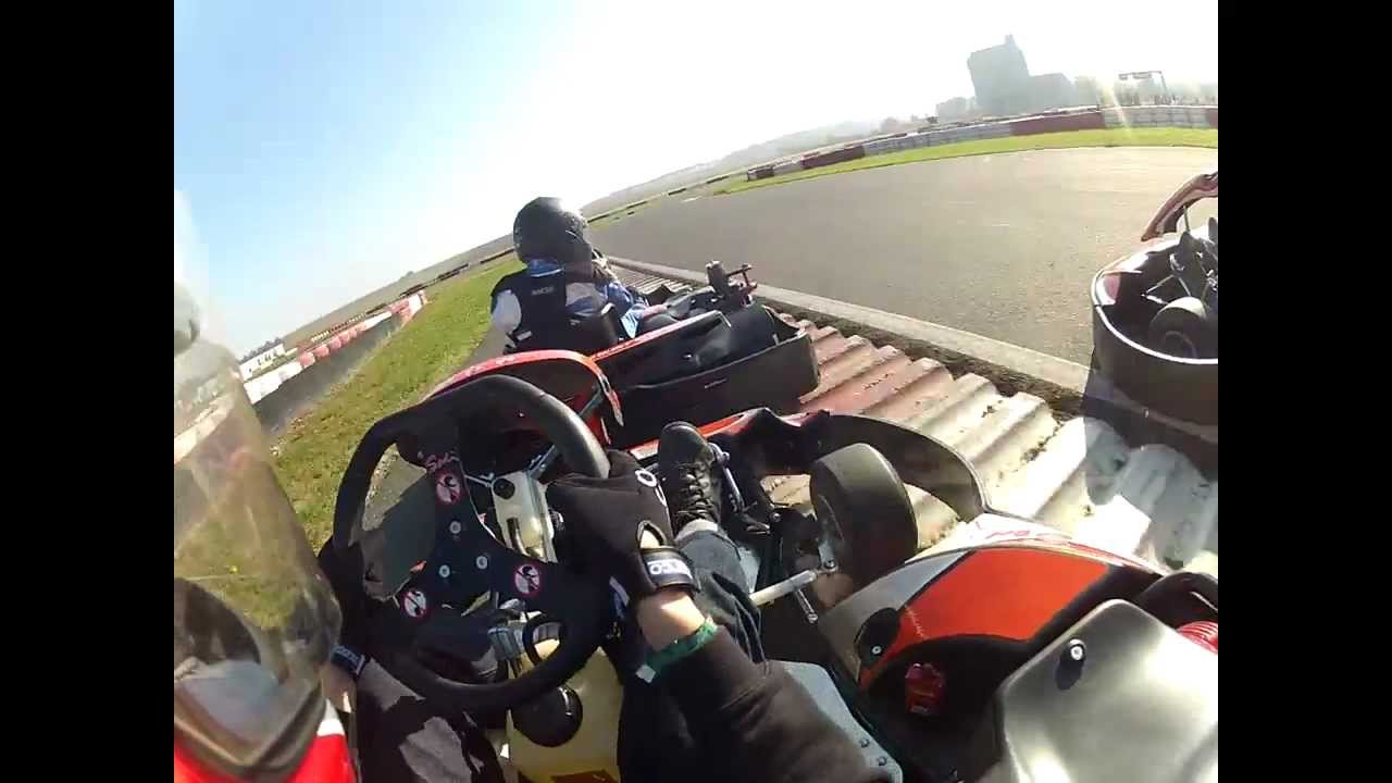 2 Stunden Leihkart Teamrennen Speedarena Rechnitz (21.10.2012) START und Turn 1