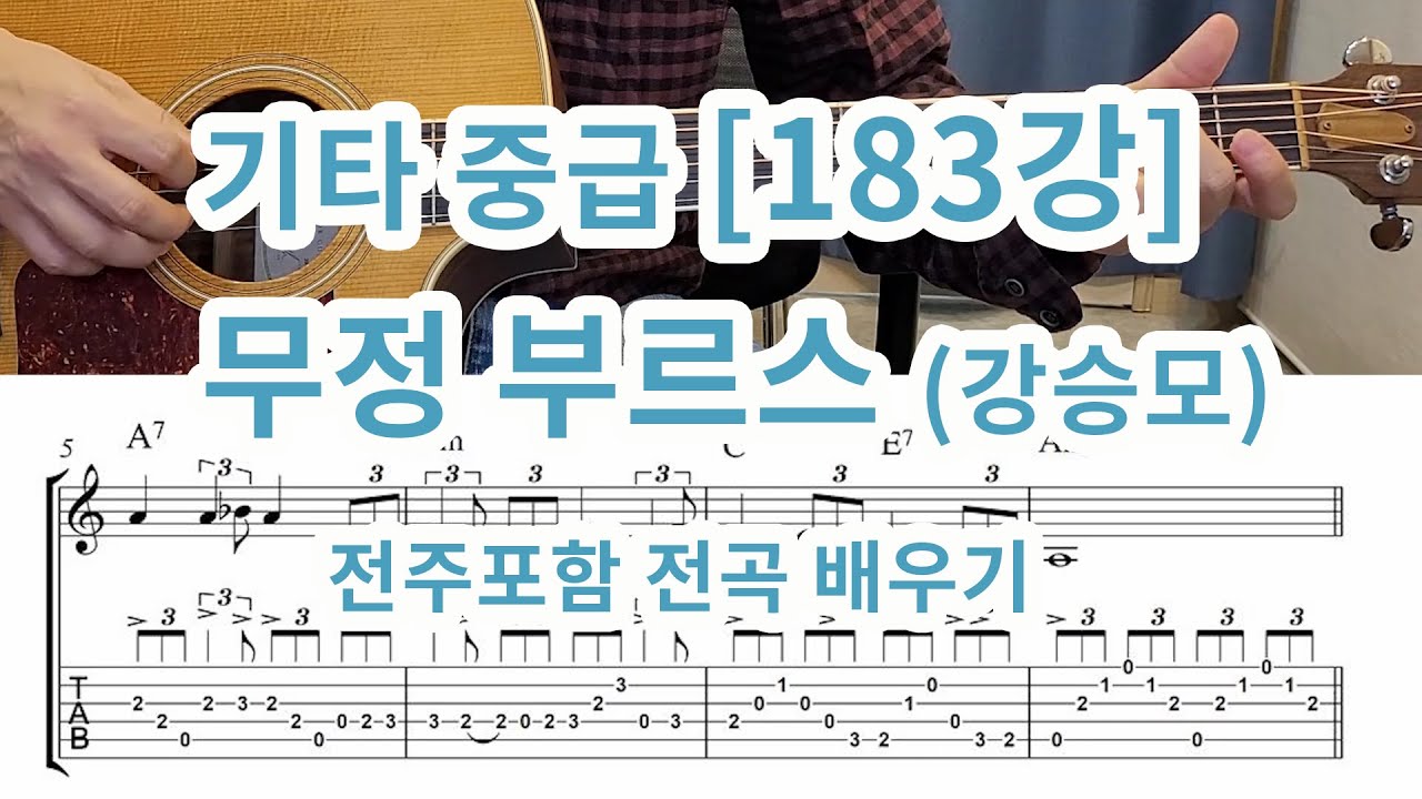 [기타중급183강] 무정부르스(강승모)- 전주및 전곡배우기