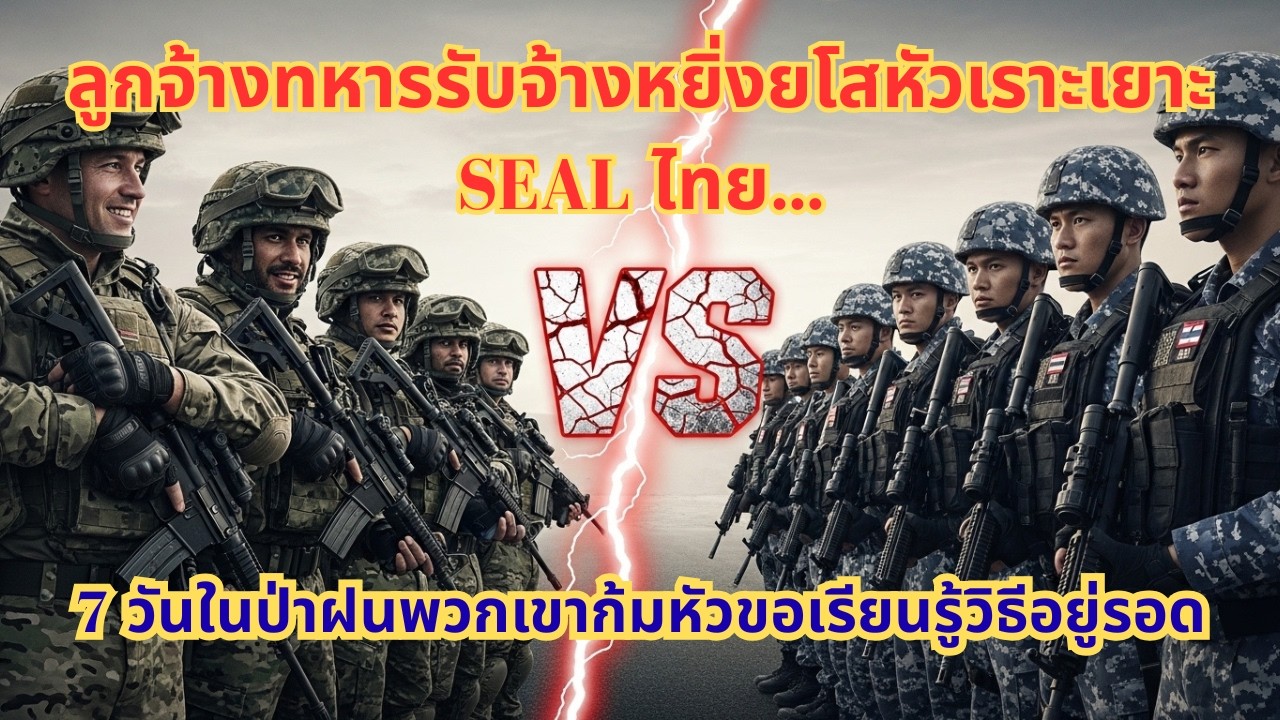 ลูกจ้างทหารรับจ้างหยิ่งยโสหัวเราะเยาะ SEAL ไทย… 7 วันในป่าฝนพวกเขาก้มหัวขอเรียนรู้วิธีอยู่รอด 💪🇹🇭💥