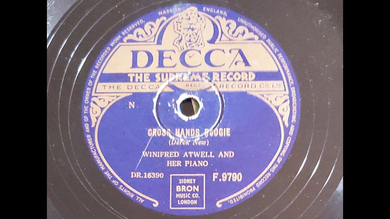 Winifred Atwell 'Cross Hands Boogie' 1951 78 rpm