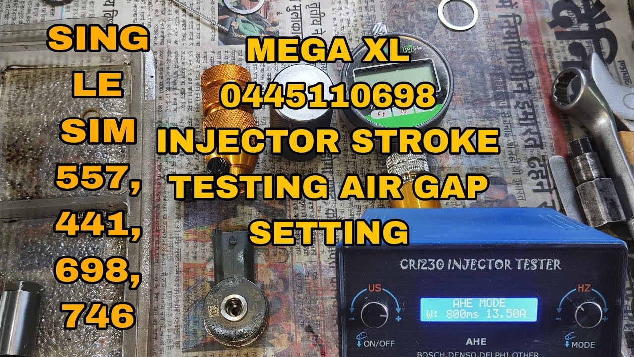 MEGA XL 698 BS4 INJECTOR ENGINE HUNTING OR VIBRATIONG PROBLEM SOLVE AFTER AIR GAP AND STROKE TESTING