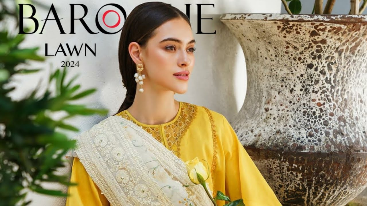 Baroque Summer Lawn Unstitched Collection 2024 | Baroque New Summer Embroidered Lawn Collection'24
