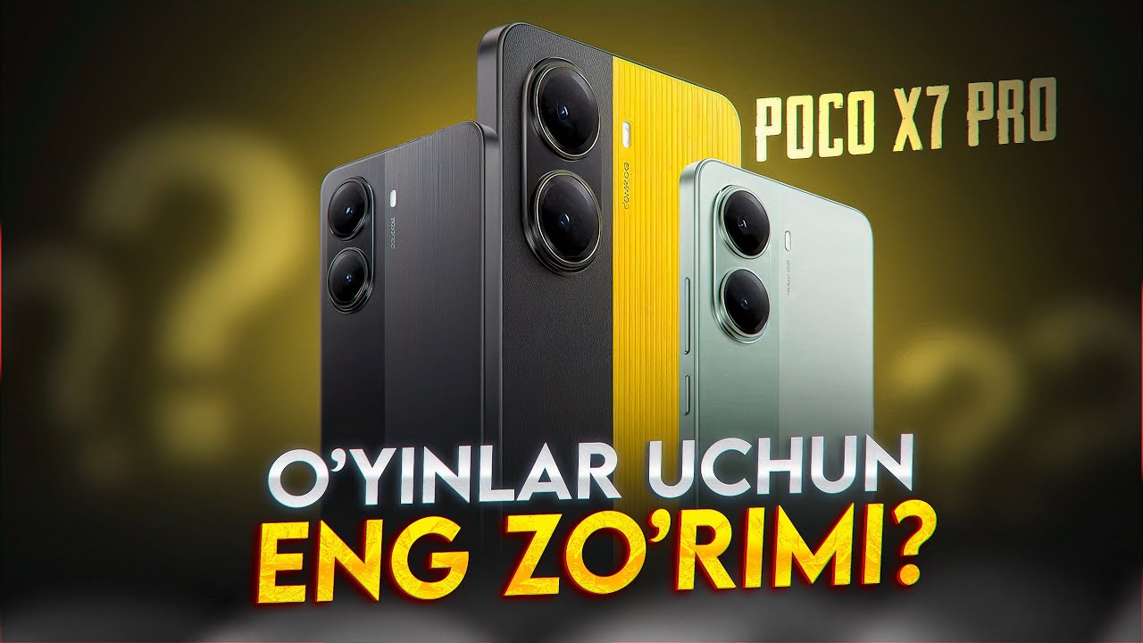 Poco X7 Pro - O’yinlar uchun eng zo’rimi? 