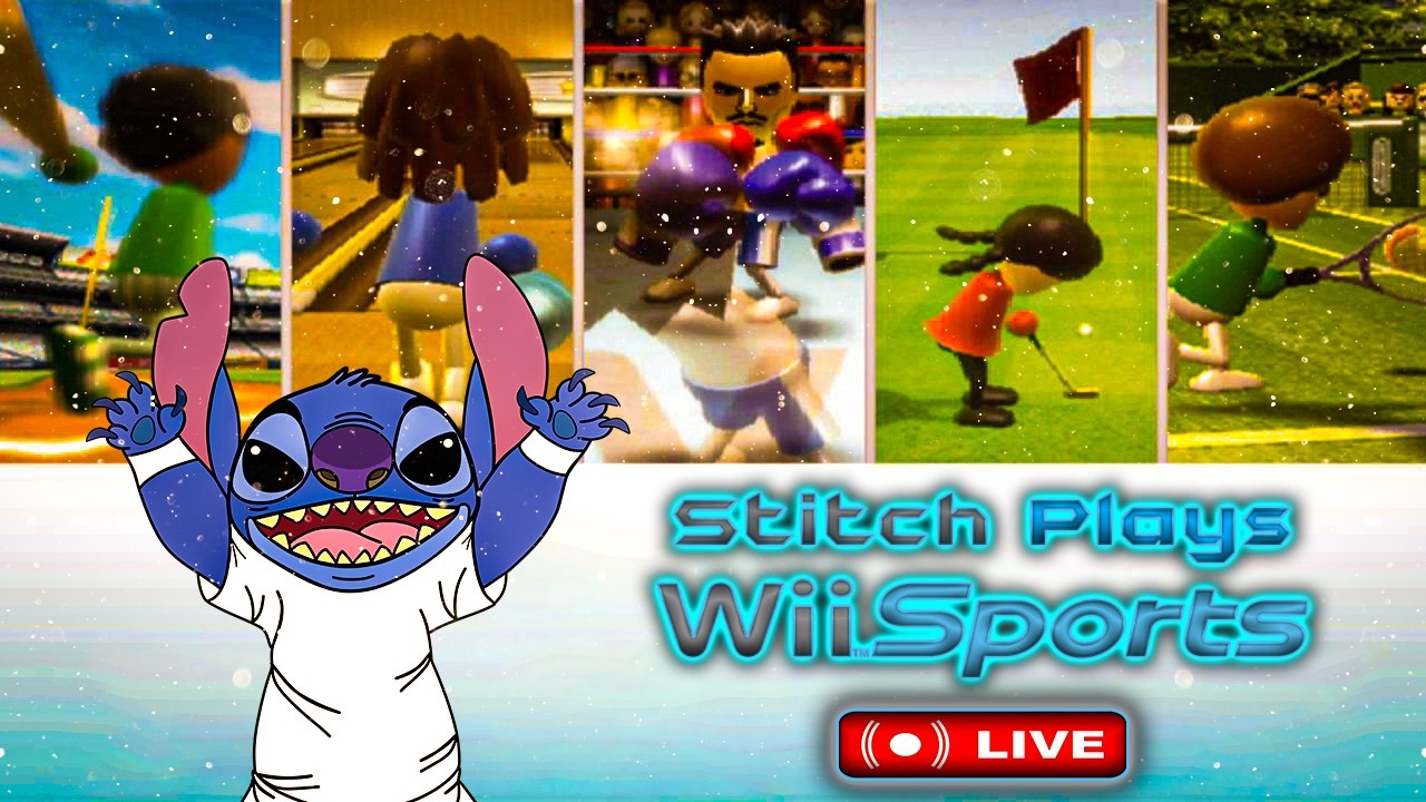 TRYING NOT TO BREAK THE TV! 📺 | Stitch Plays Wii Sports (LIVE)