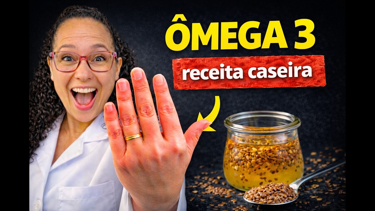 Faça seu ÔMEGA 3 EM CASA com sementes  Ideal para reumatismo e menopausa (Mulher 40, 50 e 60+)
