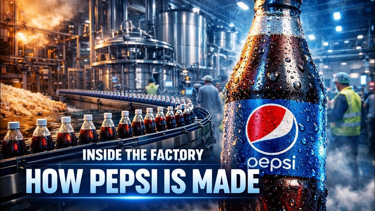 Inside the Factory: How Pepsi Is Made                   Complete Pepsi Manufacturing Process 