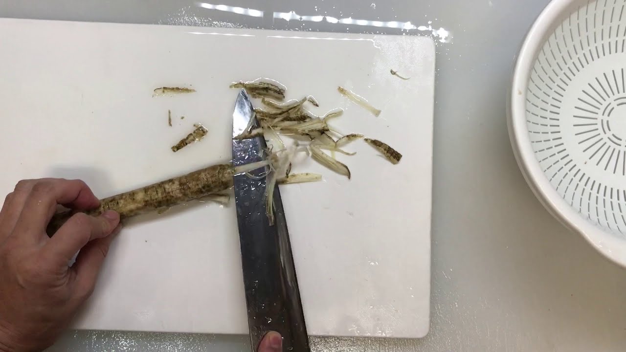 【プロ直伝】 和食料理の基本！ごぼうの笹がきの切り方　笹がきゴボウのやり方　プロの料理人が詳しく解説