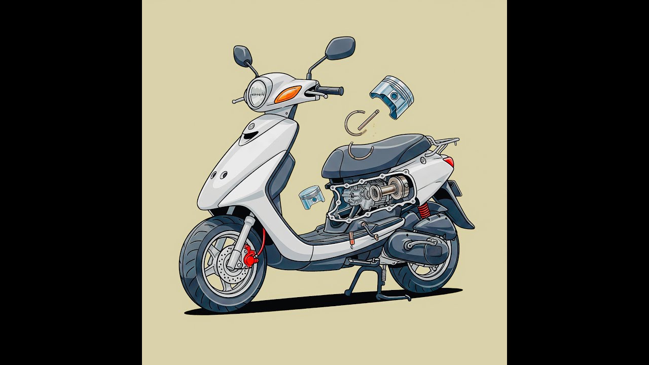 YAMAHA JOG 36/39. Ремонт двигуна