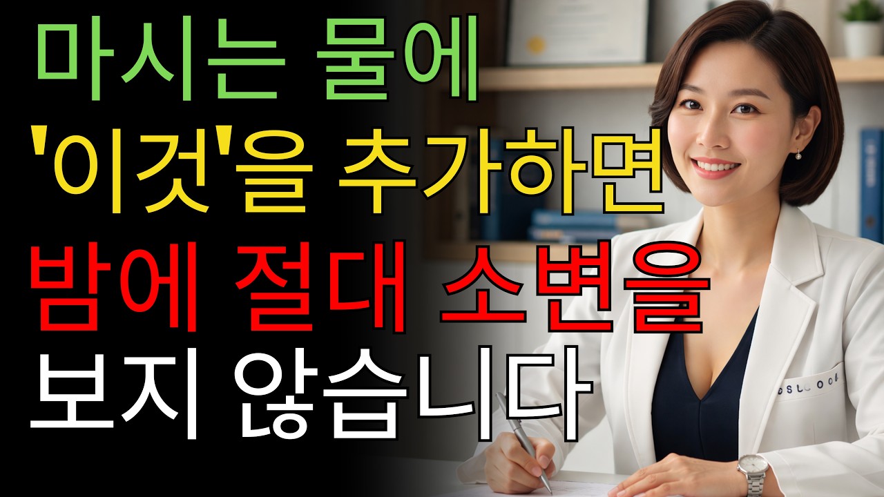 비뇨기과 의사: 밤에 깨나요? 물에 이것을 넣으면 즉시 깊은 잠이 옵니다 | 노인 건강 | 의사가 말하는 습관