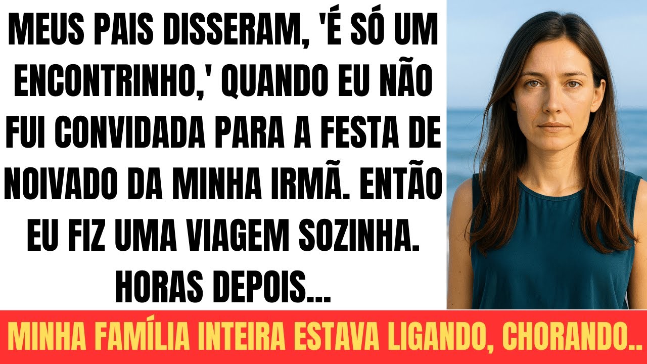 Fui excluída da festa de noivado da minha irmã. Horas depois, eles me ligavam, chorando.
