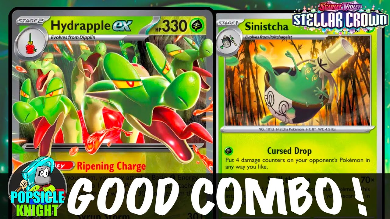 HYDRAPPLE ex is way stronger with SINISTCHA ! One-Hit KO Anything !  (Pokemon TCG - STELLAR CROWN)