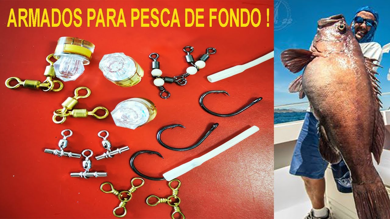 Como preparar tus armados para pesca de fondo. PESCA EN MAR PROFUNDO