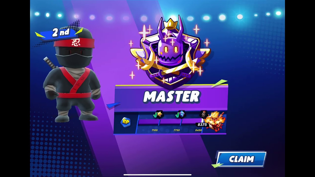 I reached champ rank again! (I haven’t played stumble guys in a long time)