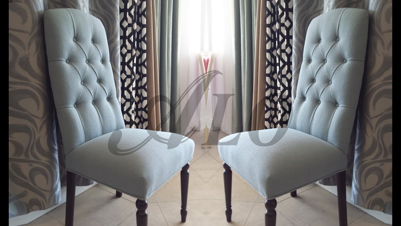Как самостоятельно перетянуть обивку стула в столовой с помощью кнопок. - ALO Upholstery