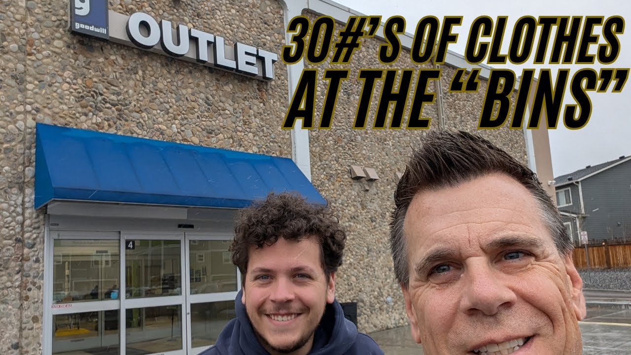30 Pounds Of Clothes At The Bins + Other Random Items To Sell  #reselling #goodwilloutlet #denver
