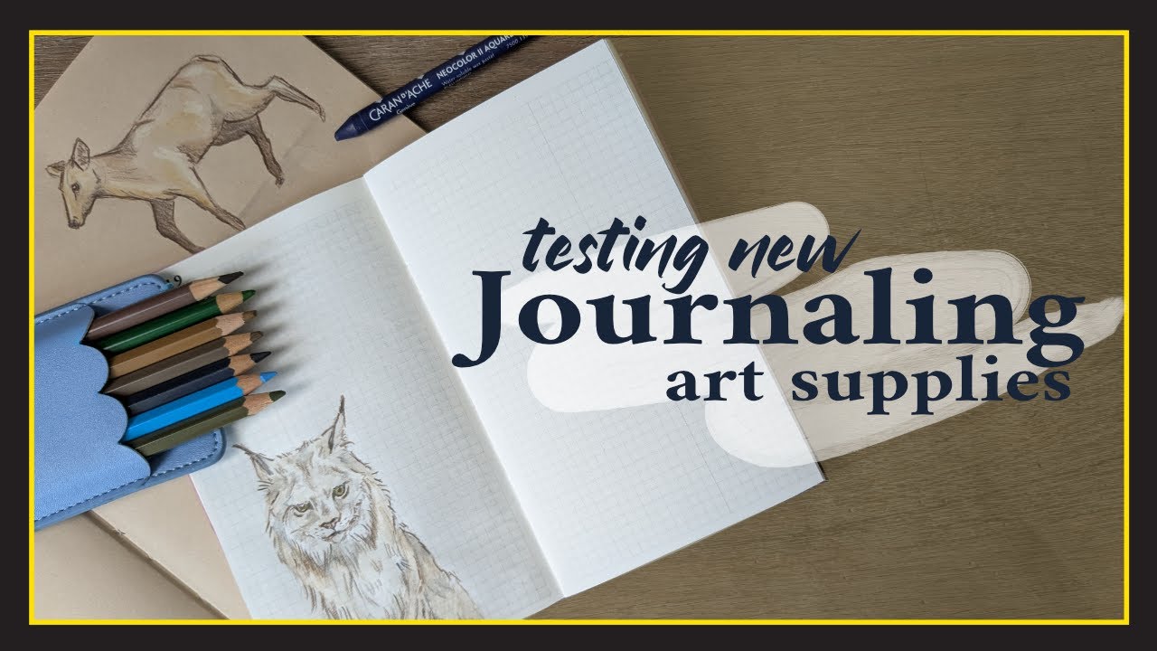 Test & Chat | New Watersoluble Pencils & Crayons in my TRP Journal