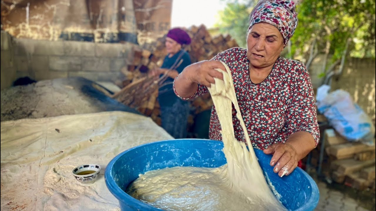 HALAMIN KÖY TANDIRI EFSANEVİ KÖY EKMEĞİ YAPIMI | LEZZETLİ KÖY YEMEKLERİ