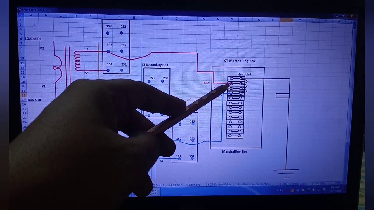 CT Connections / CT Wiring /  Current Transformer Connections in Substation in English by VMN