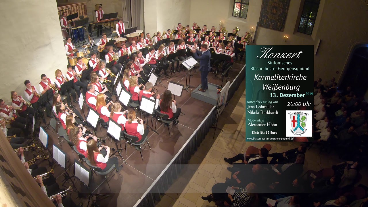 Blasorchester Georgensgmünd unter der Leitung von Jens Lohmüller Toccata Karmeliterkirche Weißenburg