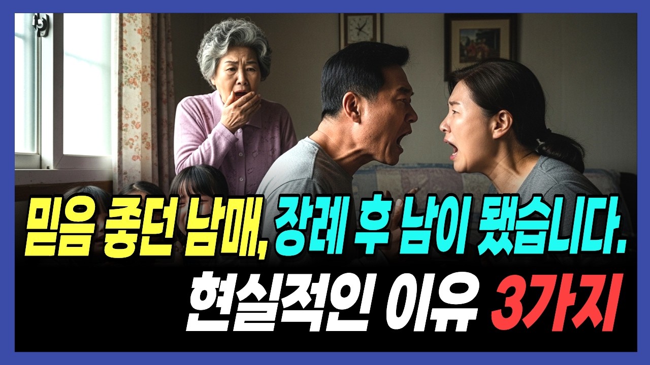 [신앙간증]믿음 좋다던 남매… 아버지 떠나자 왜 남이 되었나