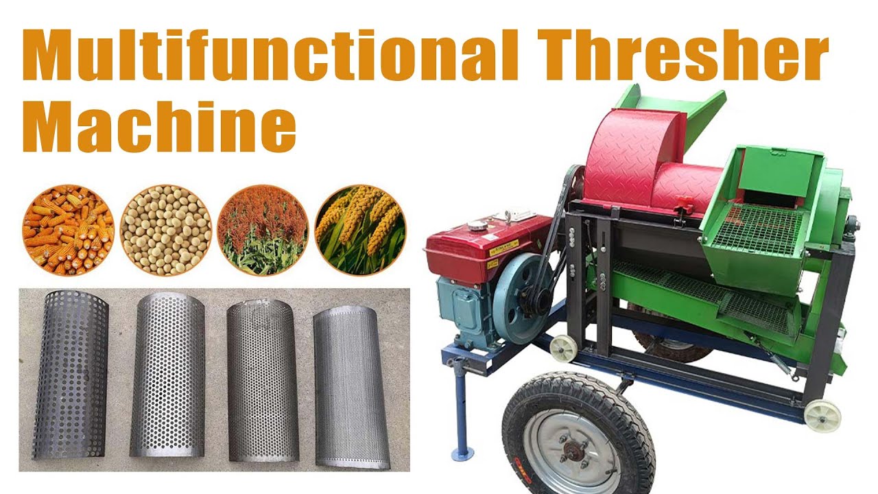 New Multifunctional Thresher! For Corn, Soybeans, Sorghum, Millet, Grain! #agriculturalmachinery