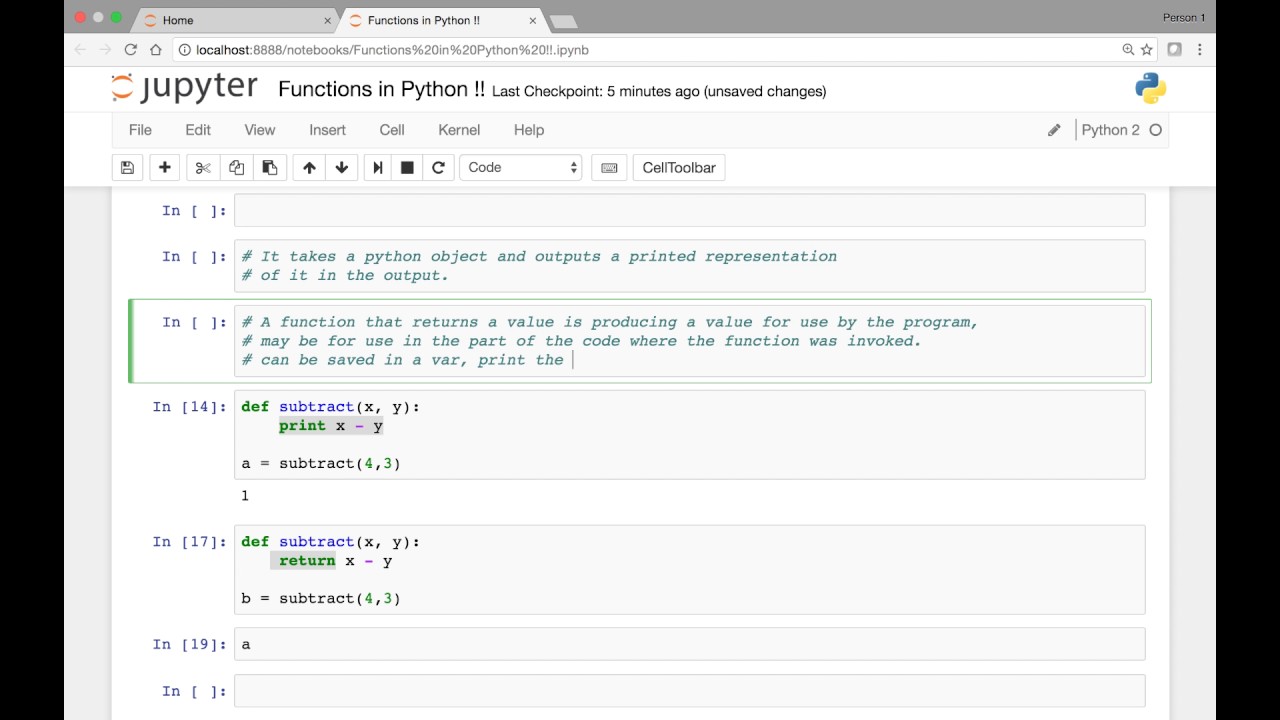 Functions   Print vs Return