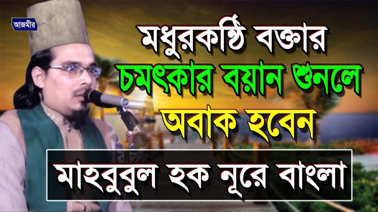 Bangla waz | মধুরকন্ঠি বক্তার চমৎকার বয়ান শুনলে অবাক হবেন | Mawlana Mahbubul Hoque Nure Bangla
