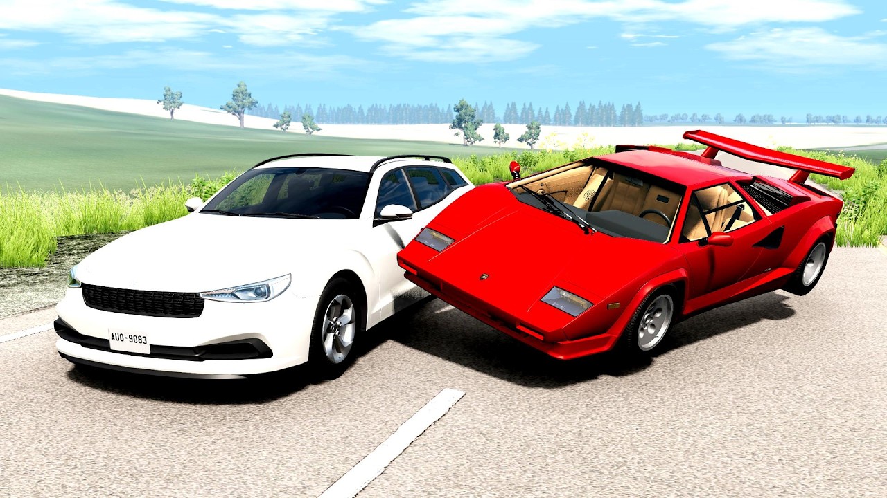 Realistic Overtaking Crashes #2 - BeamNG Drive | CrashBoomPunk