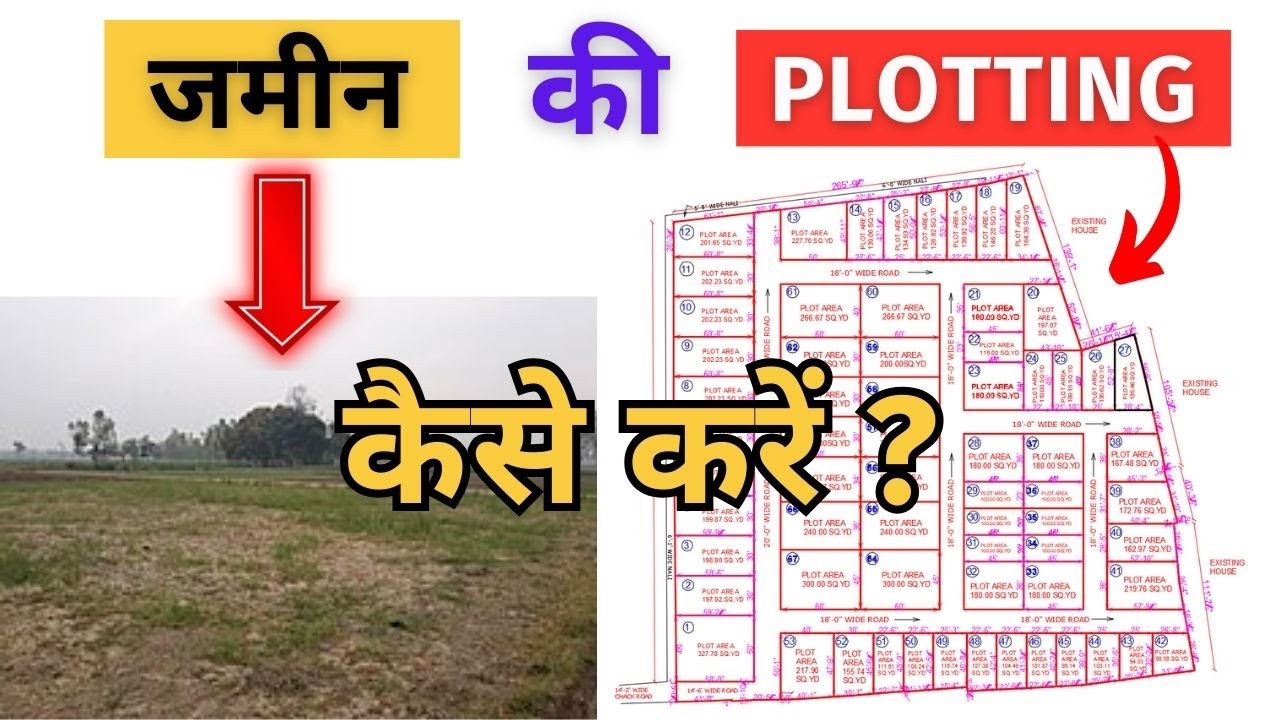 Plotting kaise kare | How to do plotting of land | Land plotting design | Plotting Layout Plan