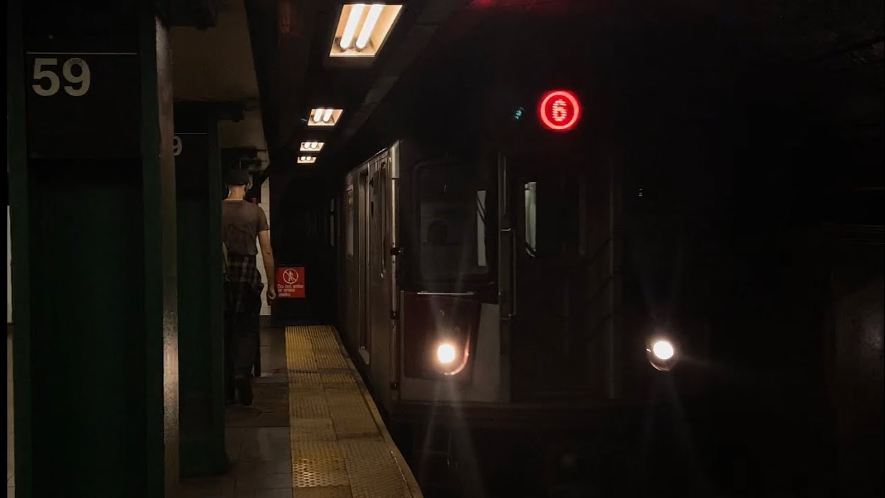 IRT Lexington Ave Line: Uptown (4) (5) (6) Express Trains @ 59th Street (R62A, R142, R142A)