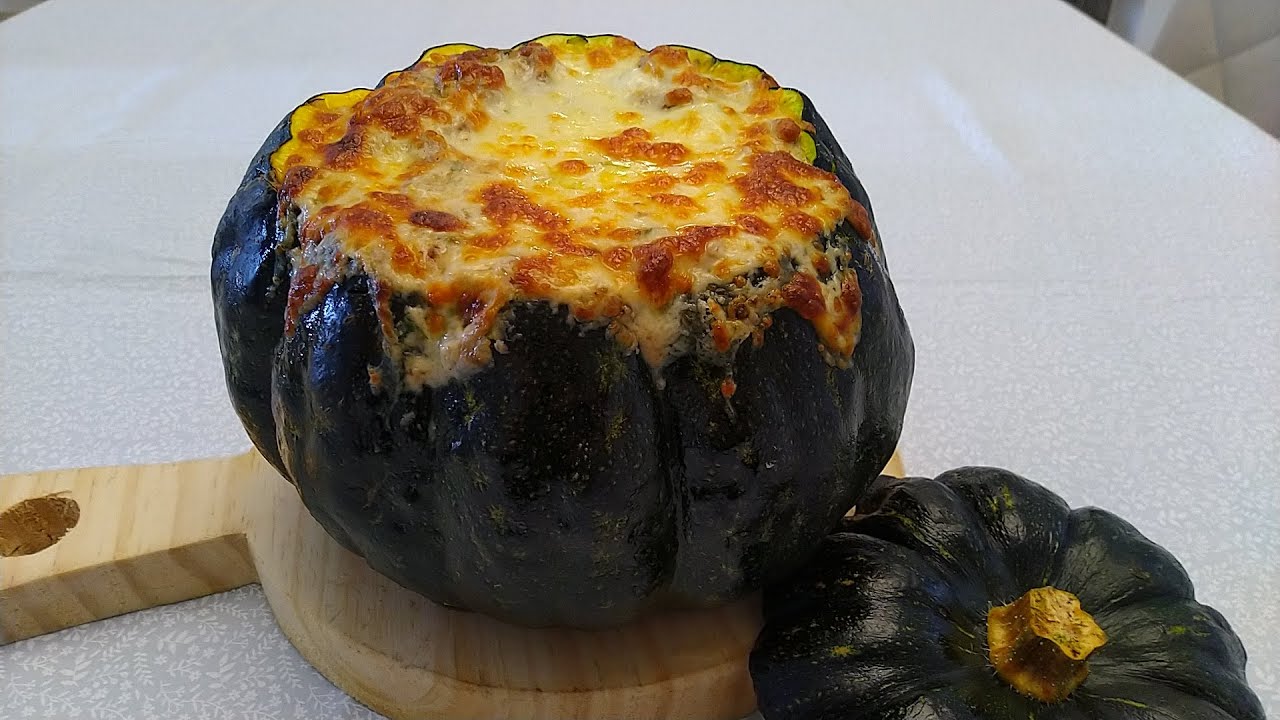 MORANGA RECHEADA COM CARNE | ASSADA NO FORNO E COM QUEIJO GRATINADO