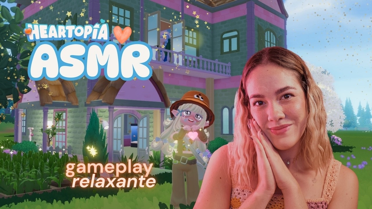 ASMR Jogando Heartopia 🌙🧚🏼 Som de teclado e Voz Suave pra relaxar 😴