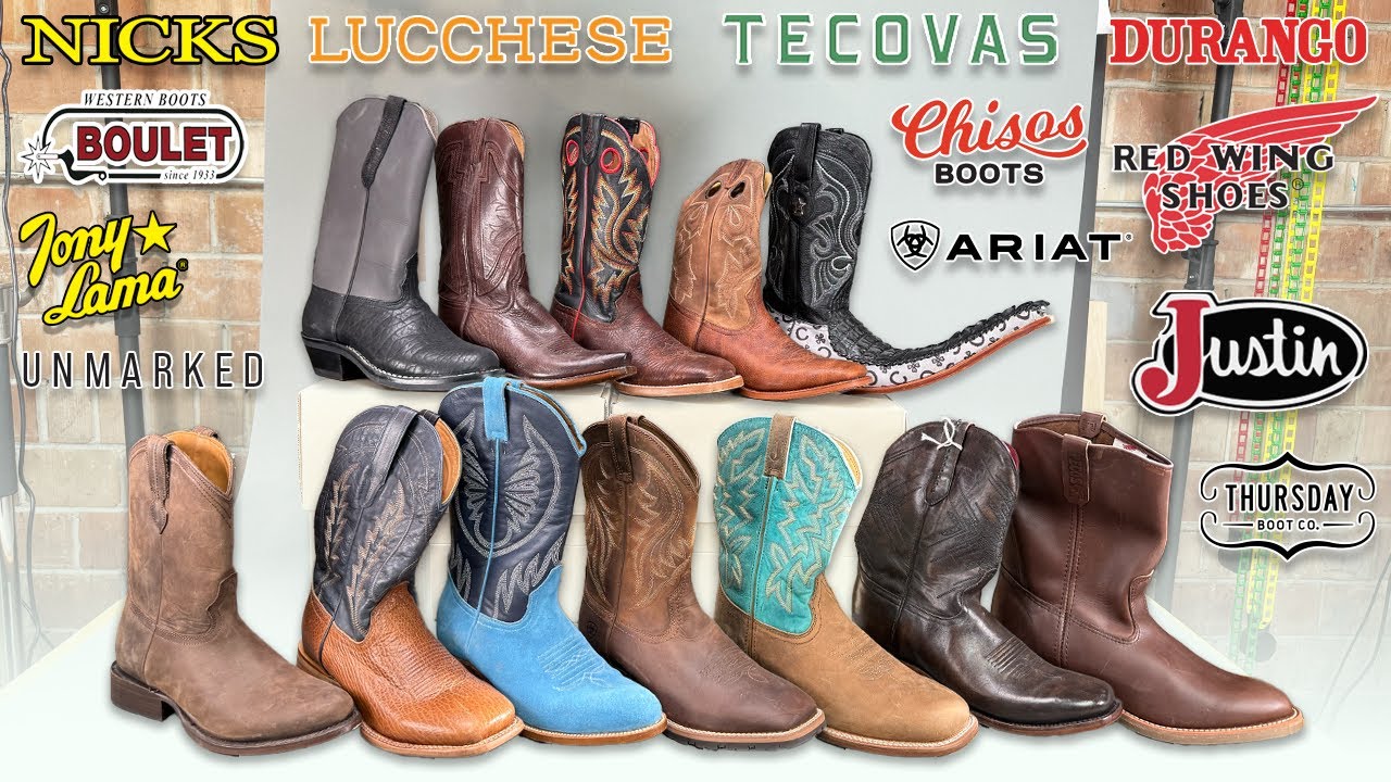 $7,060 Dissected - Who’s best? Ultimate Cowboy boot showdown -   Lucchese Tecovas Red Wing Tony Lama